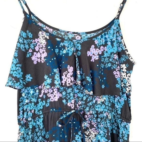 Banana Republic mini dress with ruffle in floral  print - Picture 3 of 12